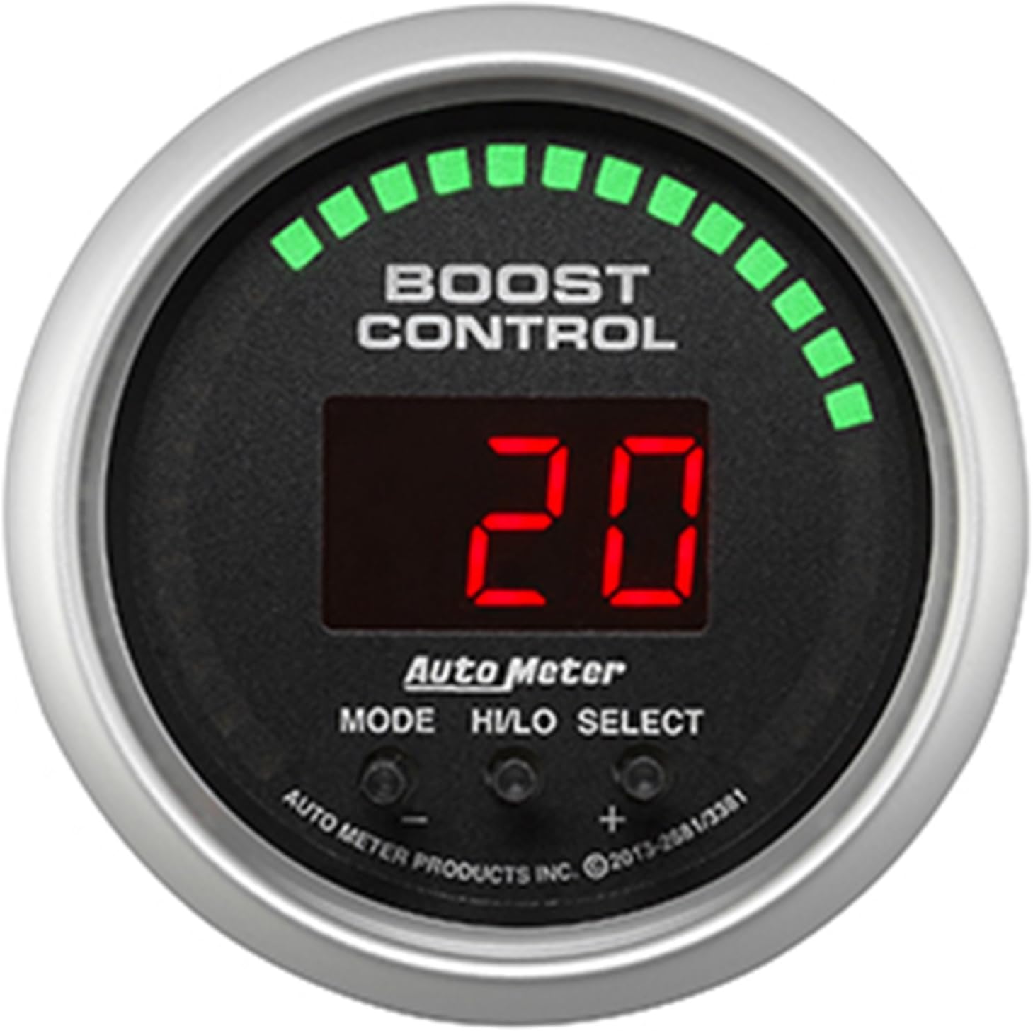 Auto Meter (3381) Sport Comp/Sport Comp II 2-1/16" Boost Control Gauge
