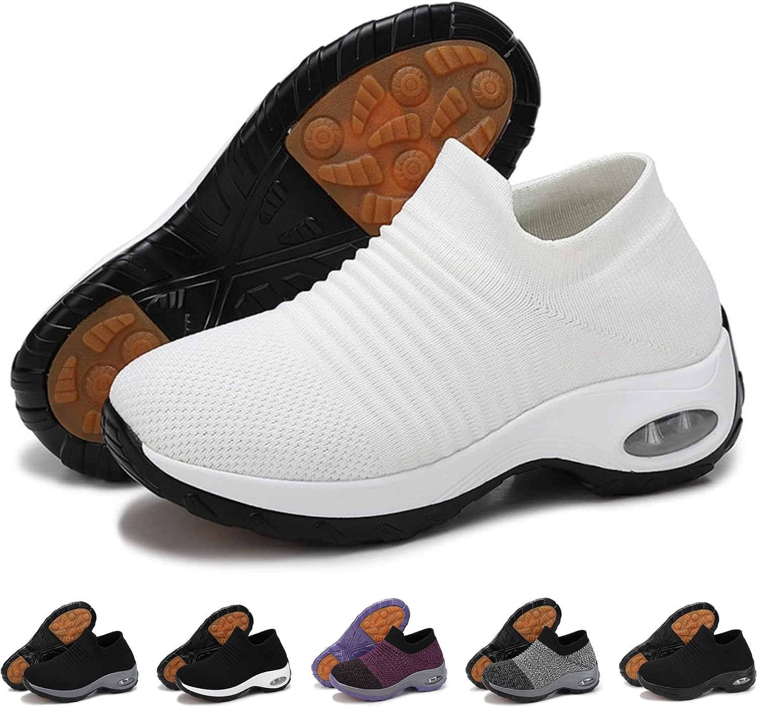 Mesh Sneakers for Women Arch Support Non Slip Work Shoes Work Gym Nurse Mesh Casual Fashion Sneakers Comfy Orthopedic Shoes Walking Shoe Footwear for Plantar Fasciitis