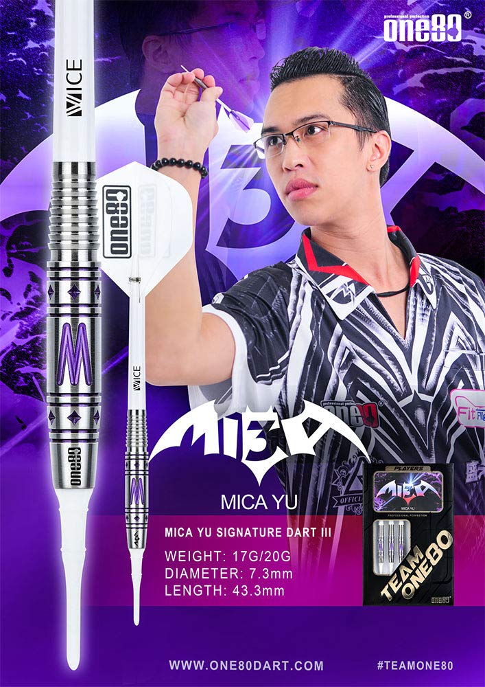One80 ワンエイティ Mica Yu ver.3 2BA 20g ミカ・ユー ワンエイティー ミカ・ユー ver.3 ダーツ 20g One80 MICA YU ver.3 2BA