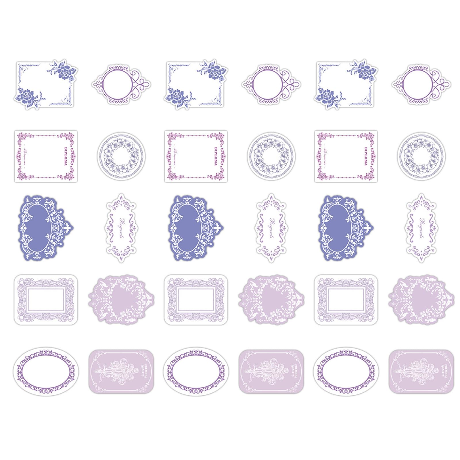 Hsioluted C 30 Sheets Decoration Paper Scrapbooking Paper Framework Notepads Retro Message Notes Memos Pad Raft