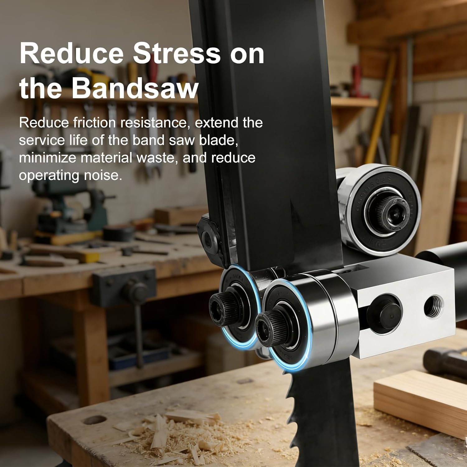 Bandsaw Blade Guides Kit for Laguna, Ball Bearing Band Saw Guides Upgrade Compatible with Laguna LT14-3000, LT16-3000, LT18-3000, 1412, LT14SE, LT14SEL, LT14SUV 14BX, 18BX, 18CX Bandsaws