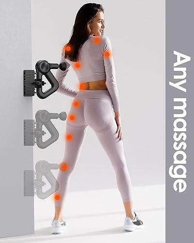 Miniatura 3 de Soporte para pistola de auto masaje PRO para espalda, percusión manos libres musculares, compatible con la mayoría de pistolas de masaje, diseño