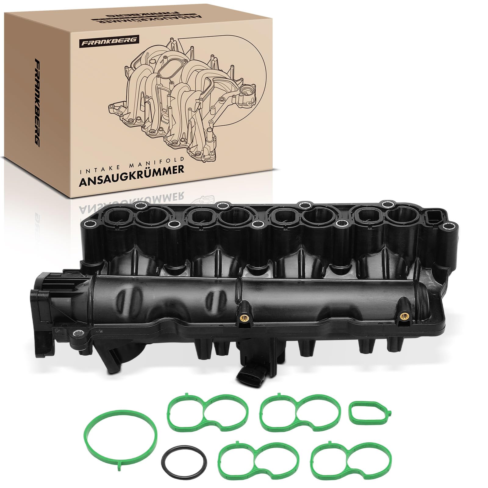 Frankberg Colector de admisión Tubo de admisión Compatible con cono 955 1.6 JTDM Combo Tour X12 1.6 CDTi Bravo II 198 1.6 D MultiJet Grande Punto 199 1.6 D MultiJet Giulietta 940 1.6 JTDM 55231272