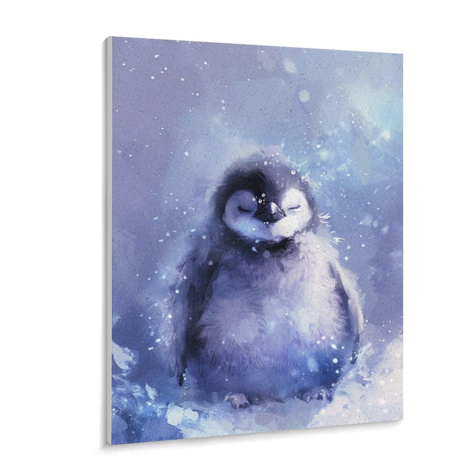 油絵　ペンギン Oil on canvas 180㎜×180㎜ #ペンギン #油絵 #動物の絵 #アート