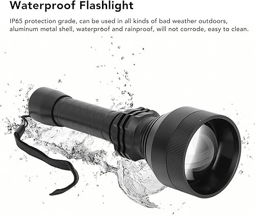 Miniatura 4 de Linterna LED de 10 W 850 nm, linterna IR de visión nocturna, luz infrarroja impermeable para exteriores