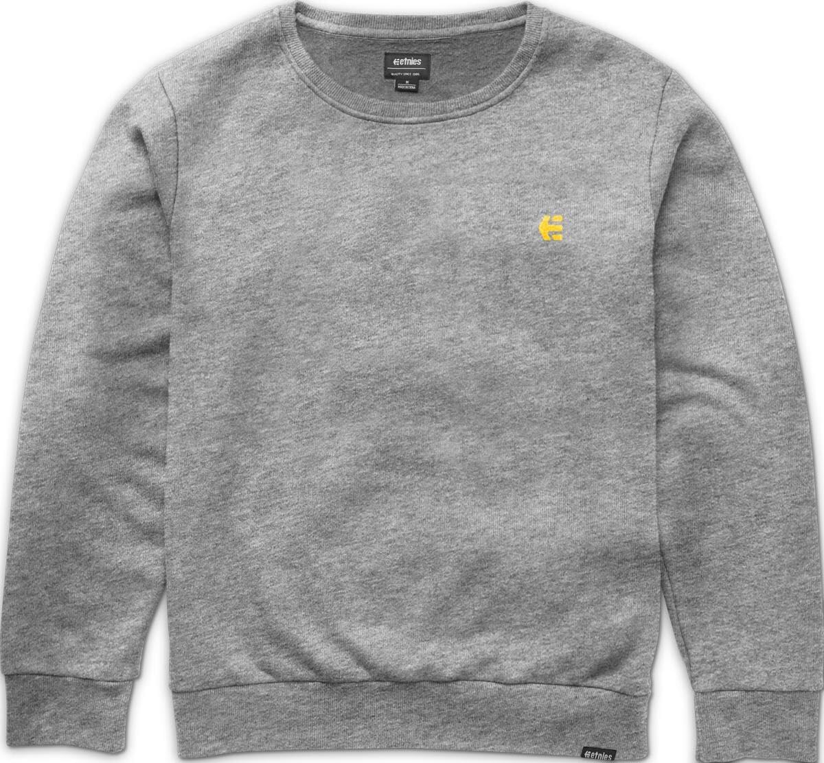 Etnies Icon Crew Sweater - Grey/Yellow - XL