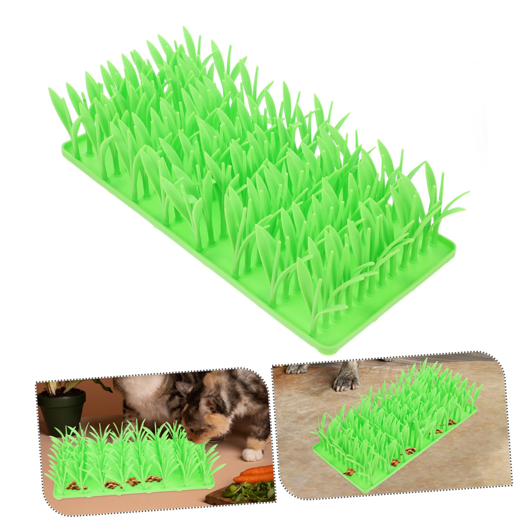 Silikon Leckerlimatte mit Gras Design, rutschfest, für Hunde