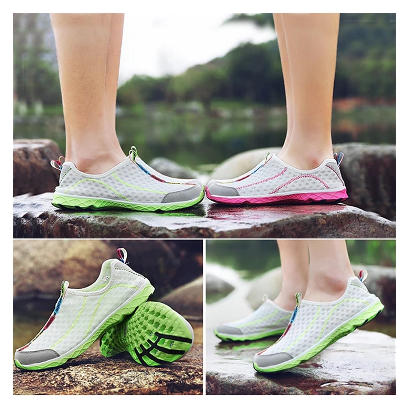 Outdoor-Sportschuhe, Netzstoff, atmungsaktiv, watend, schnelltrocknend, für Herren und Damen, Strandschuhe