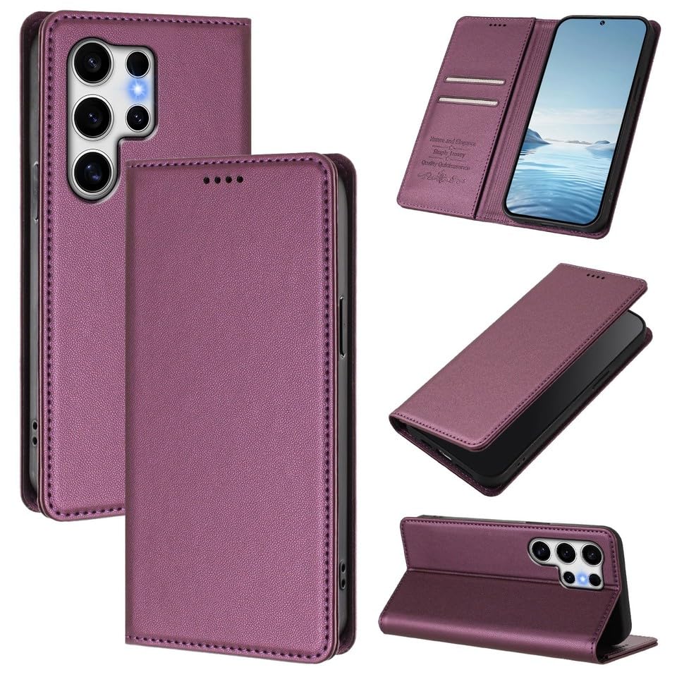 Étui Samsung Galaxy S25 Edge violet foncé idéal pour vos déplacements quotidiens