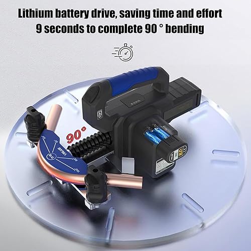 Miniatura 4 de Dobladora de tubos eléctricos para tubos de cobre suave, kit de doblador de tubos hidráulicos de 1/4"-7/8" Hvac Juego de herramientas de doblador de
