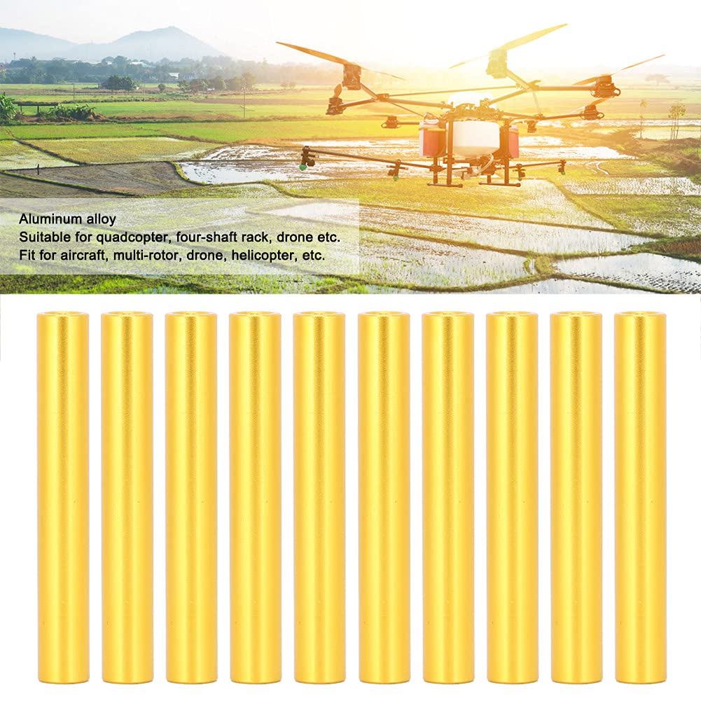 ViaGasaFamido 10Pcs M3x35 Standoff Spacer Round Anodized Aluminum Alloy Drone Hardware Column Spacer Stud Female Thread Fastener Rods for UAV Multi-Rotor Aircraft
