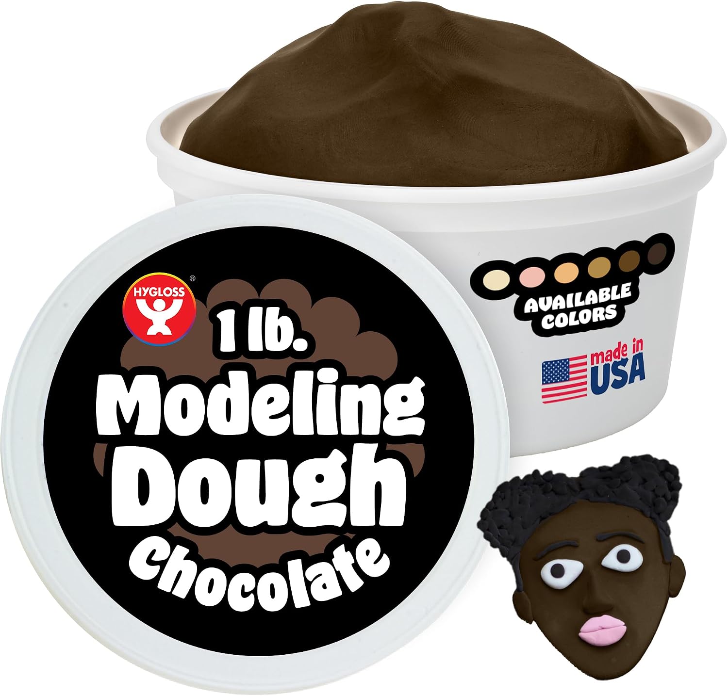 Hygloss Play Modeling Dough for Kids – Multicultural Skin Tones – Safe & Non-Toxic Sensory Dough for Arts & Crafts – Play Clay for Toddler Activities, Preschool Classroom Must-Haves (5 lb, Tan)