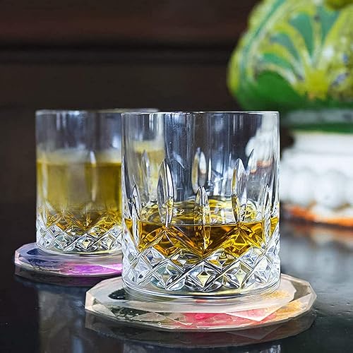 Miniatura 5 de Paquete de 4 moldes de resina para posavasos de resina, moldes de silicona de resina epoxi de diamante para hacer, posavasos de ágata, tapetes para