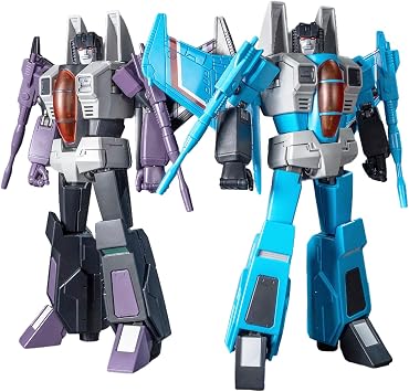 YOLOPARK Thundercracker & Skywarp Transformer Toys 2-Pack AMK Series Transformers G1 Action Figures,7.48 Inch Highly Articulated Decepticon Model Kit for for Ages 15 and Up,No Converting