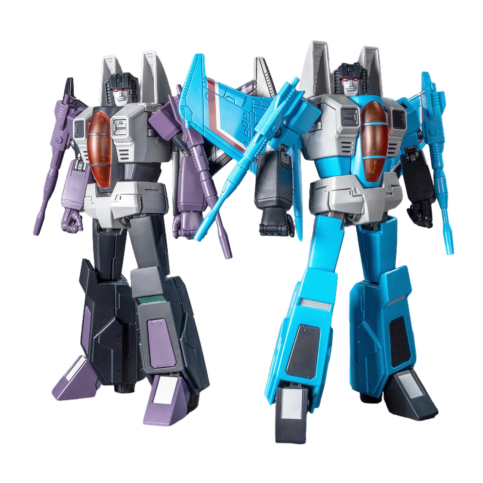YOLOPARK Thundercracker & Skywarp Transformer Toys 2-Pack AMK Series Transformers G1 Action Figures,7.48 Inch Highly Articulated Decepticon Model Kit for for Ages 15 and Up,No Converting