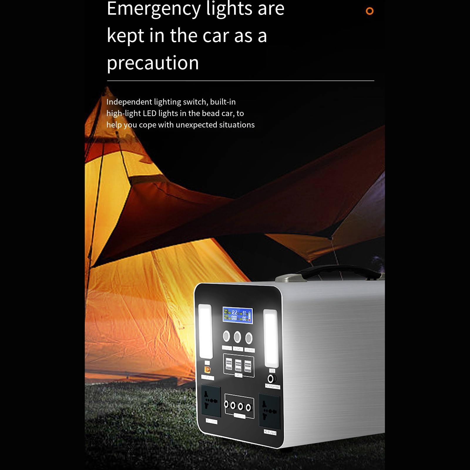 Batterie Portable Grande capacité 220 V, 1 000 W, pour Camping, randonnée, autonomie, Stockage d'énergie