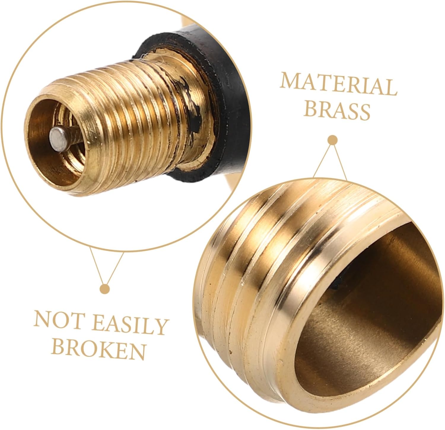 VOSAREA Rv Winterizing Brass Blowout Plug Kit Air to Water Hose Adapter with Quick Connect Fittings Freeze Resistant Design for Camper Water Line Protection