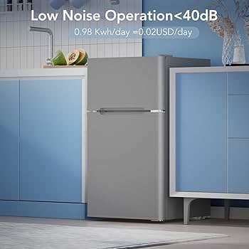 Mini Refrigerator シルバー 2段棚付き Mini Refrigerator シルバー 2段棚付き silver-mini-fridges-zx