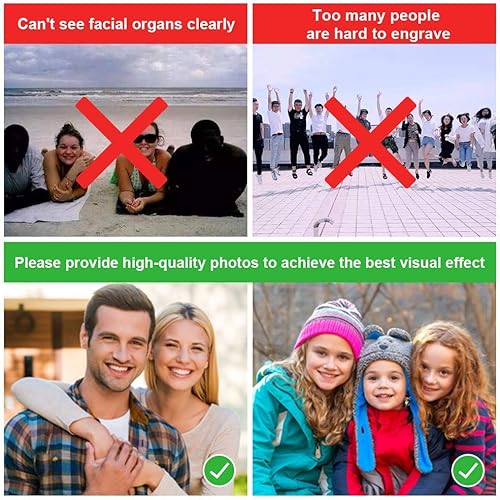 Miniatura 6 de OPALSTOCK Cartera plegable personalizada con texto fotográfico grabado personalizado de piel sintética RFID para hombre, cartera para novio, marido,