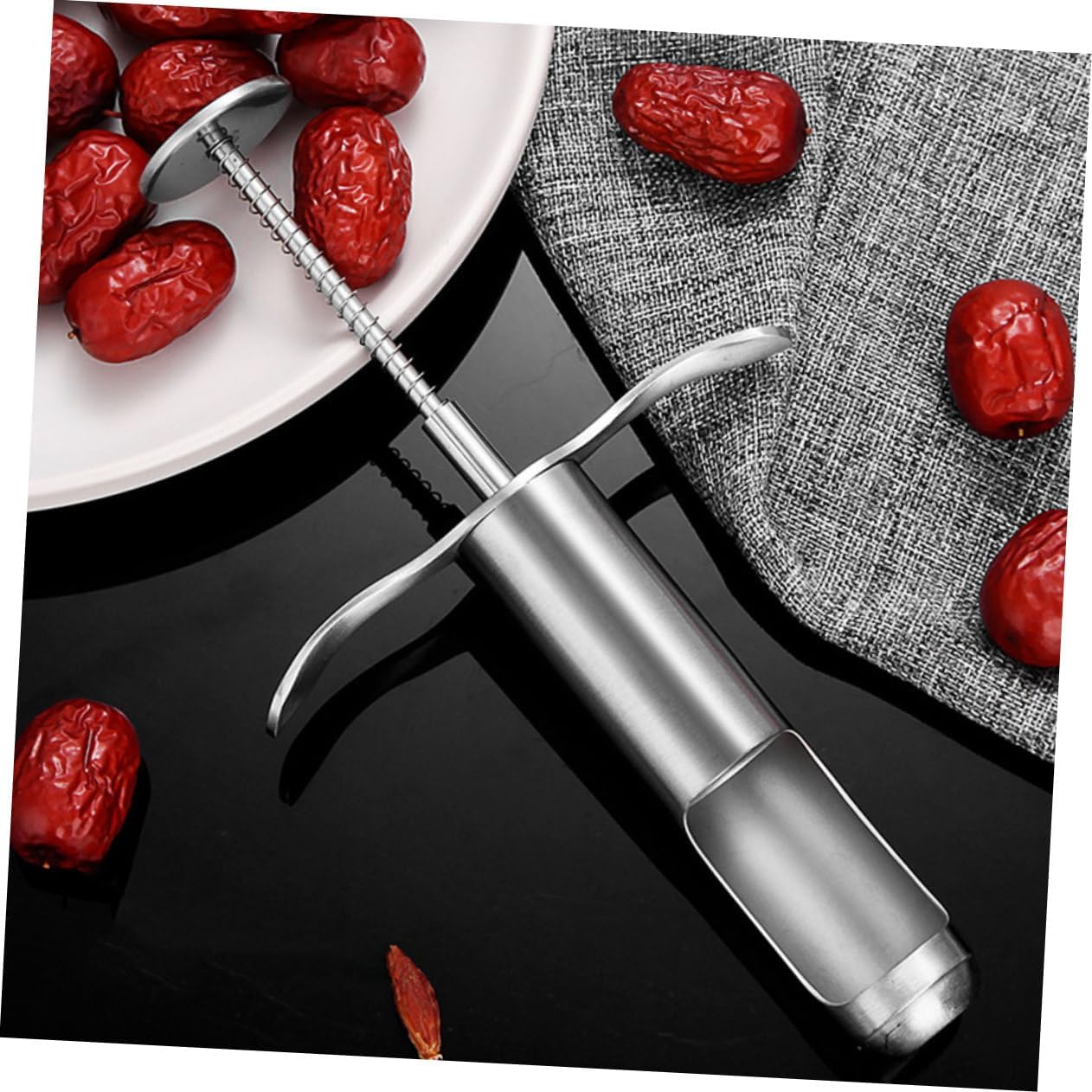 PRETYZOOM 3pcs Manual Jujube Core Remover Tool Ergonomic Kitchen Gadget for Easy Removal of Red Dates and Other Fruits Lightweight and Portable Design for Everyday Use