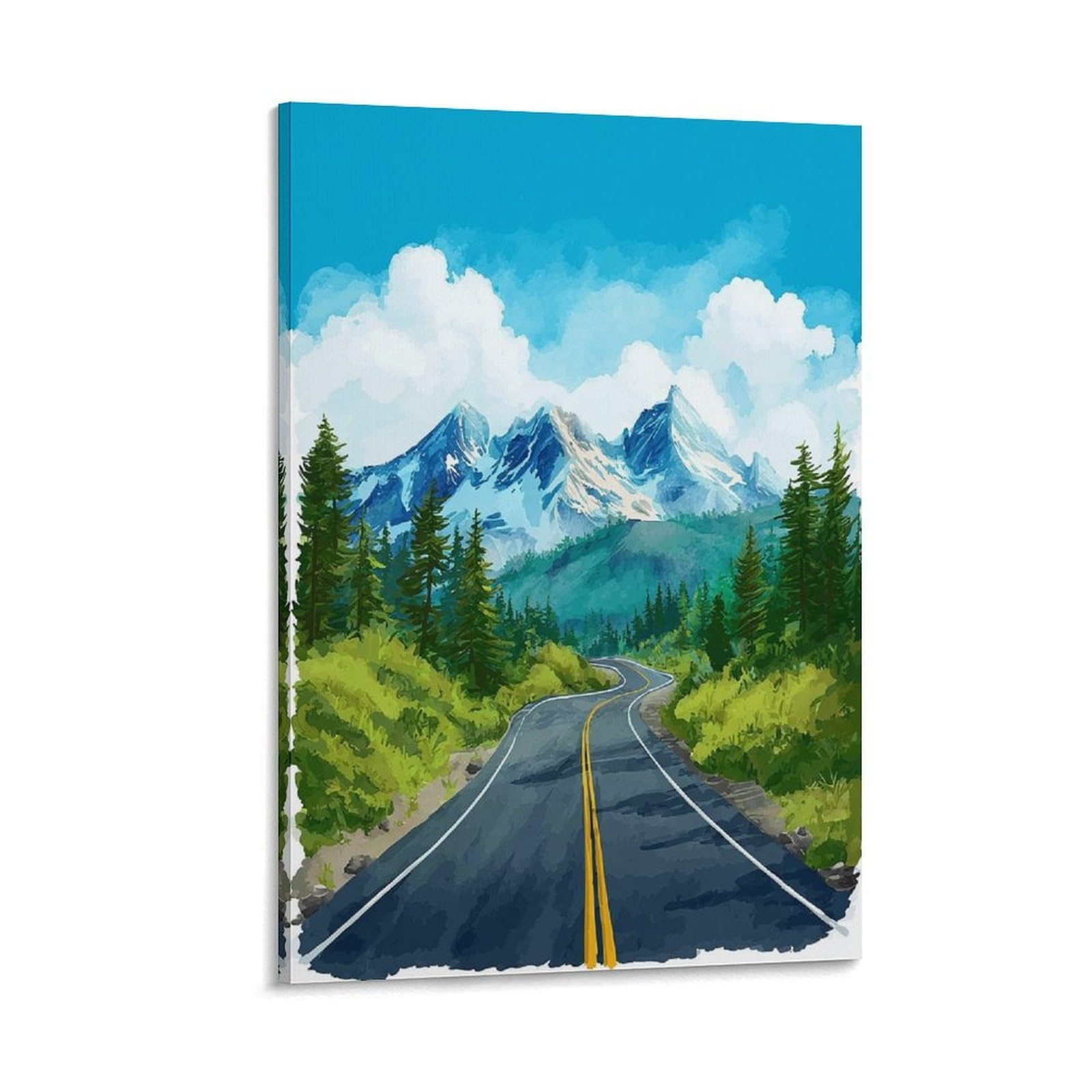 Flagstaff Arizona Poster 24x36inch(60x90cm) Vintage Watercolor Canvas Art