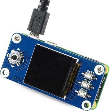 Waveshare 1.3inch IPS LCD Display HAT, Compatible with Raspberry Pi Zero/Zero W/Zero WH/4B/3B, 240x240 Pixels, SPI Interface