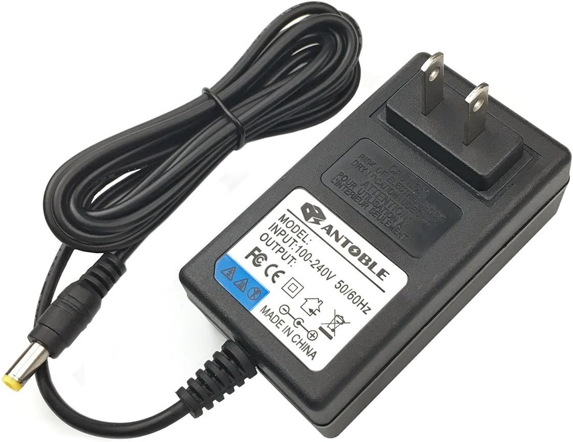 ANTOBLE 6.5ft Cord 12V AC Adapter Replacement for Charging iSound DGIPAD-4544 DGIPAD-4543 Power Bank Power Supply