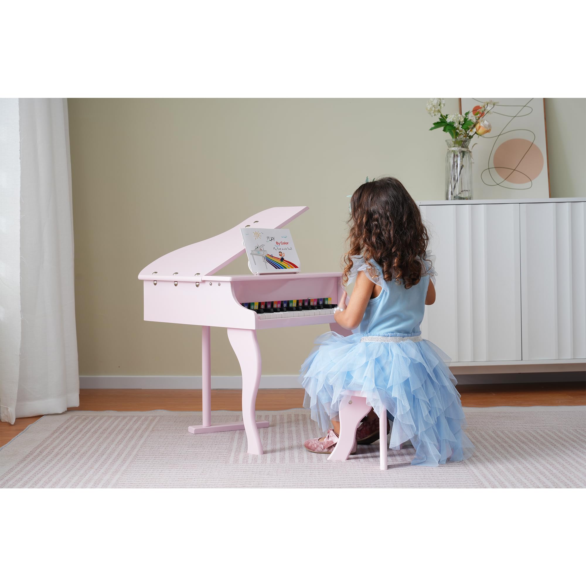 Amazon.co.jp: ピアノ おもちゃ ミニグランドピアノ 椅子付 30鍵盤 
