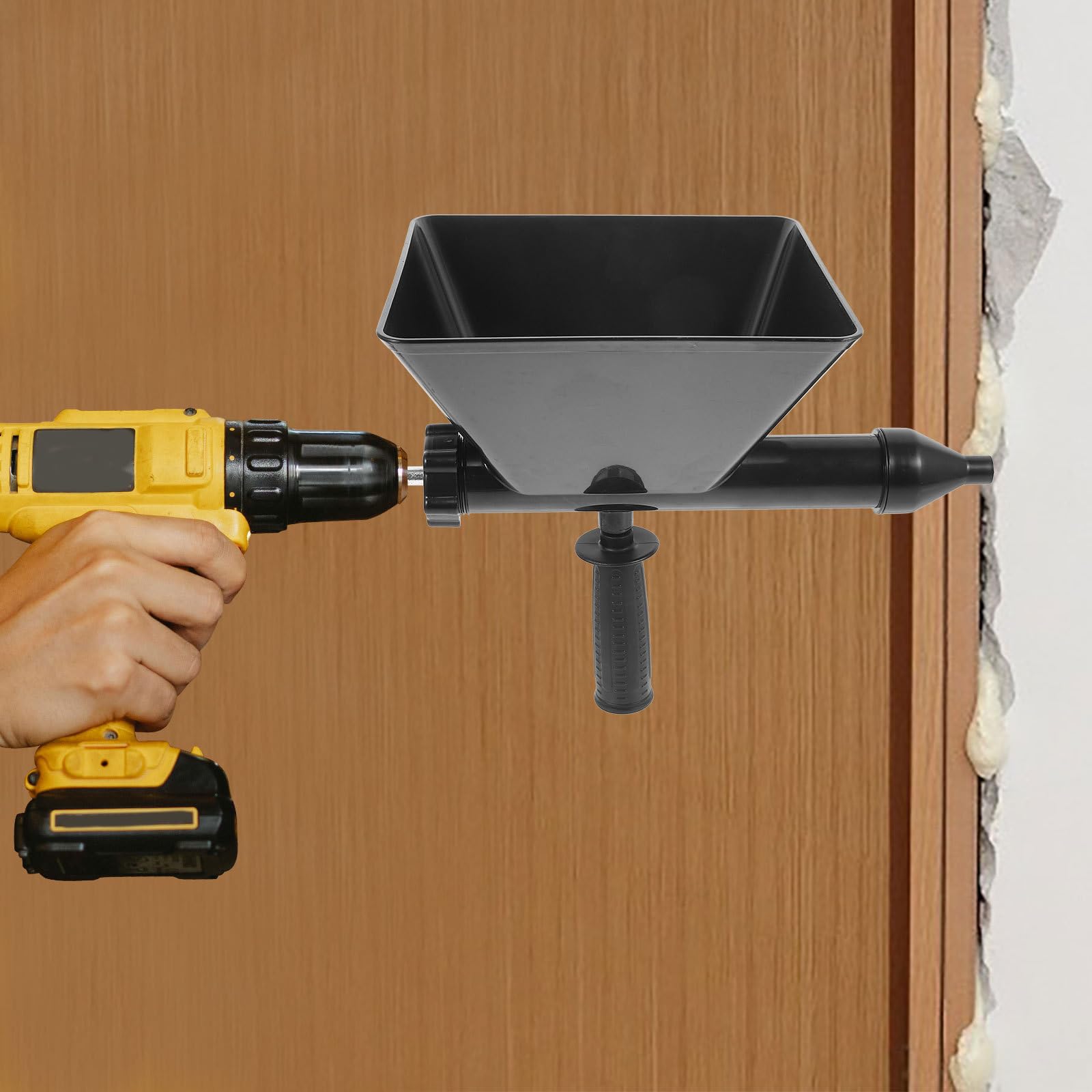 ERINGOGO Pistola para inyección de mortero de cemento, aplicador de lechada eléctrica, máquina automática para trabajos de lechado y calafateo, nylon y acero inoxidable