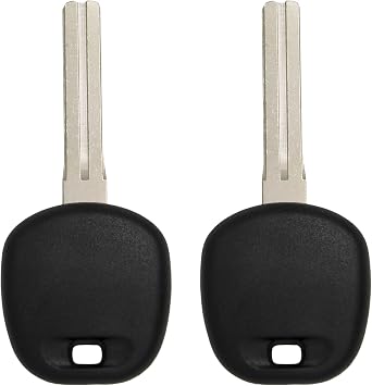 Keyless2Go Replacement for New Uncut Transponder Ignition Car Key 4C Chip TOY48BT4 2 Pack