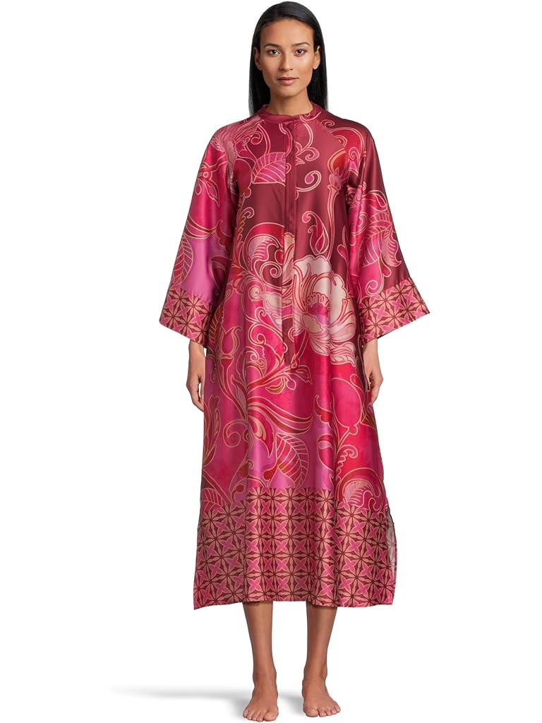 Red Natori Deco Zip Caftan