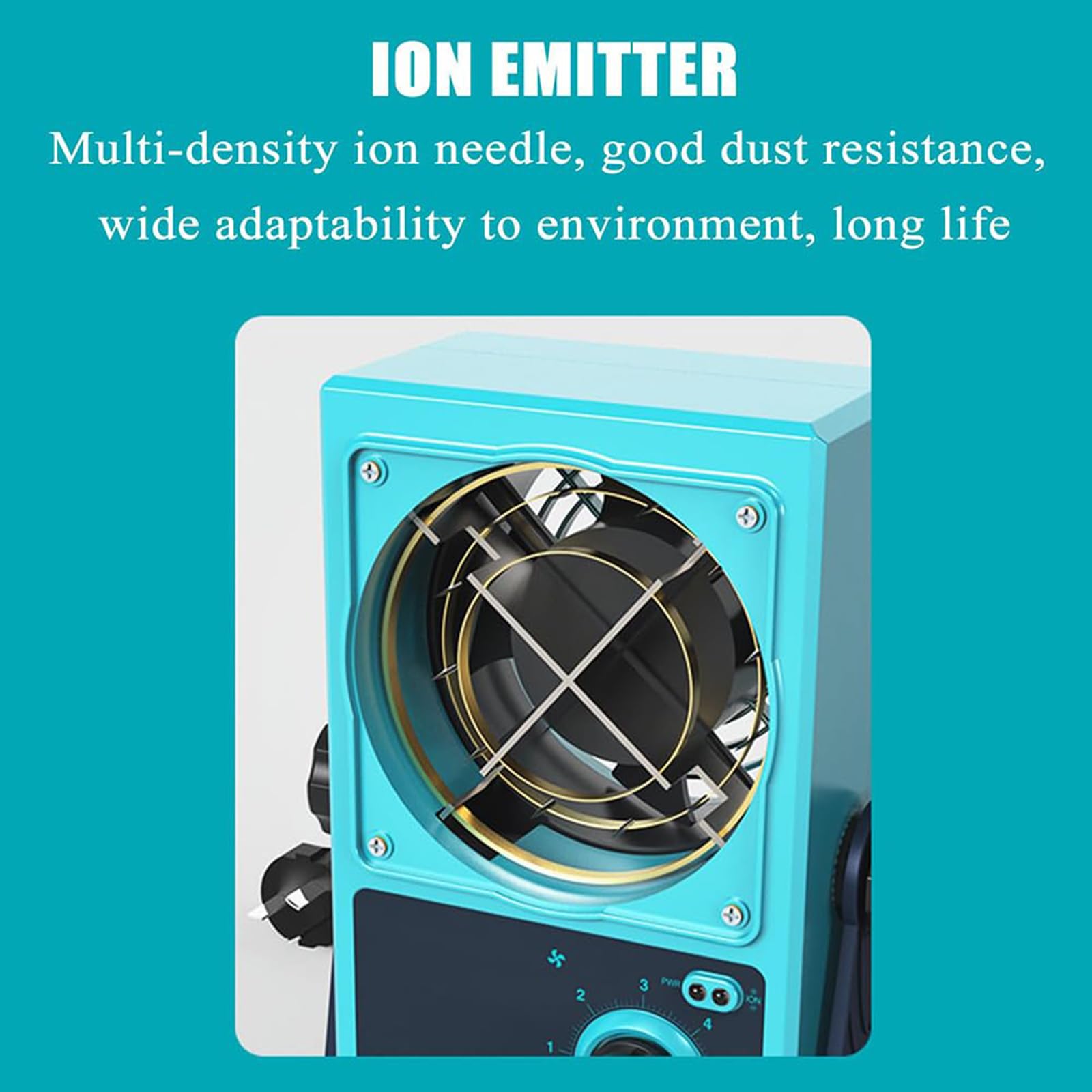 Ionizador Antiestático, Eliminador De Estática ESD De Escritorio, Soplador De Aire Ionizante, Volumen Máximo De Aire De 85 CFM, Ajustable Progresivamente