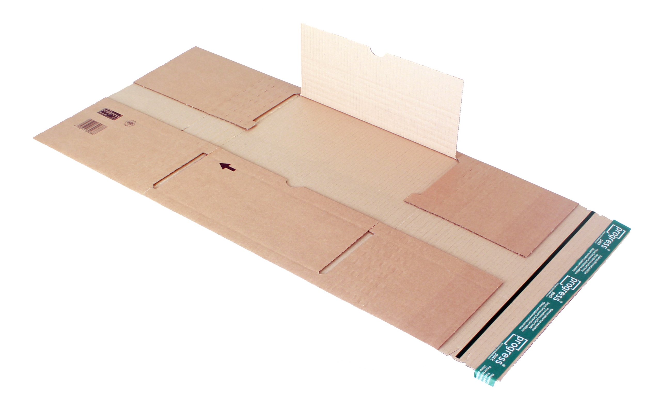 Ordnerversandverpackung Premium PP B05.05 aus doppelter Wellpappe, 350 x 320 x bis 80 mm, 20-er Pack, braun