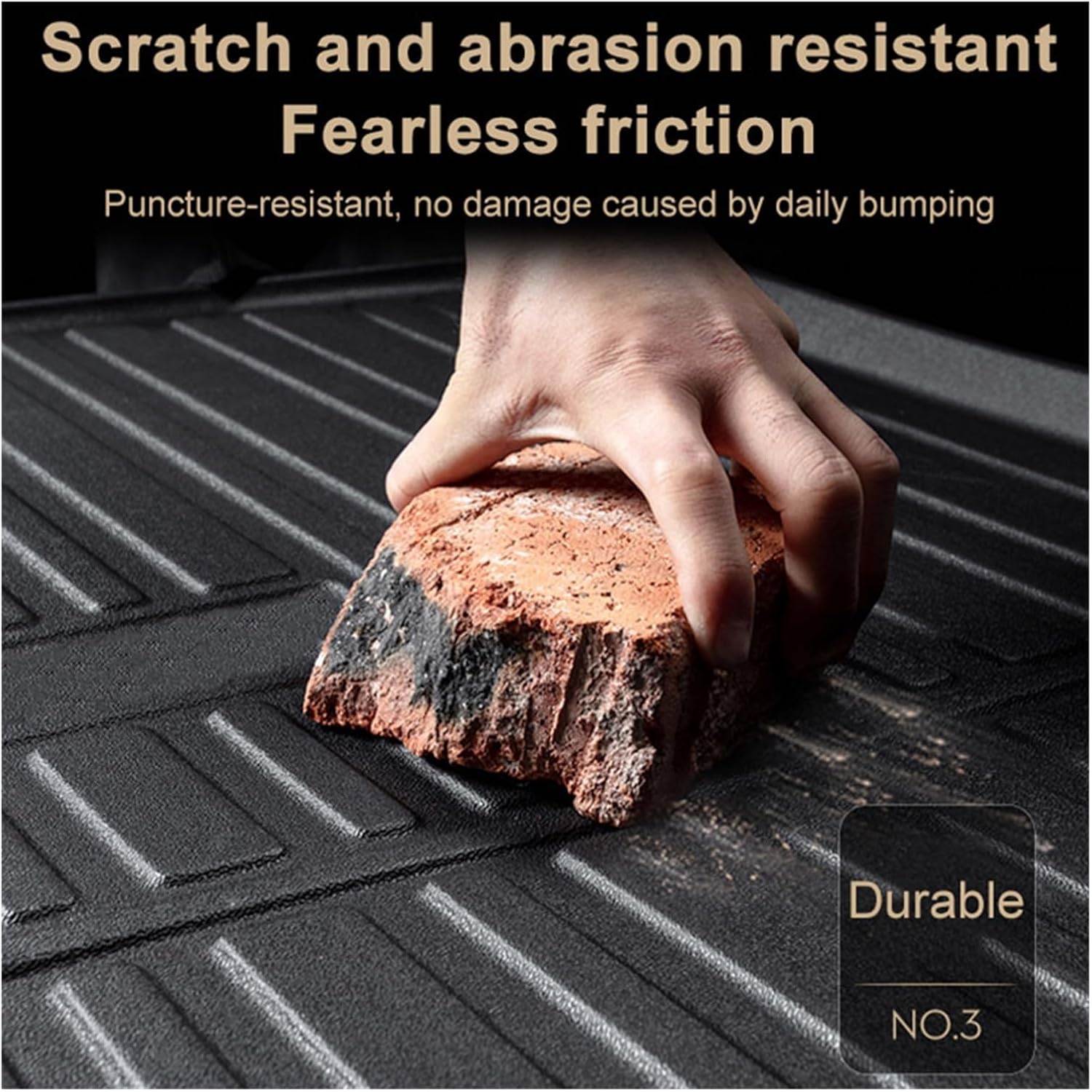 TPE Car Rear Trunk Mats Compatible with VW Talagon 2021 2022 2023 2024 2025-IN Waterproof Rear Trunk Carpets Storage Pad(1pcs,7-seat)