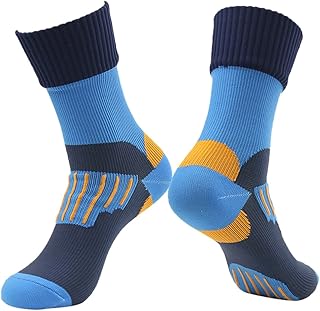 RANDY SUN Waterproof Breathable Socks, Unisex Novelty Skiing Trekking Hiking Wading Trail Socks 1 Pair