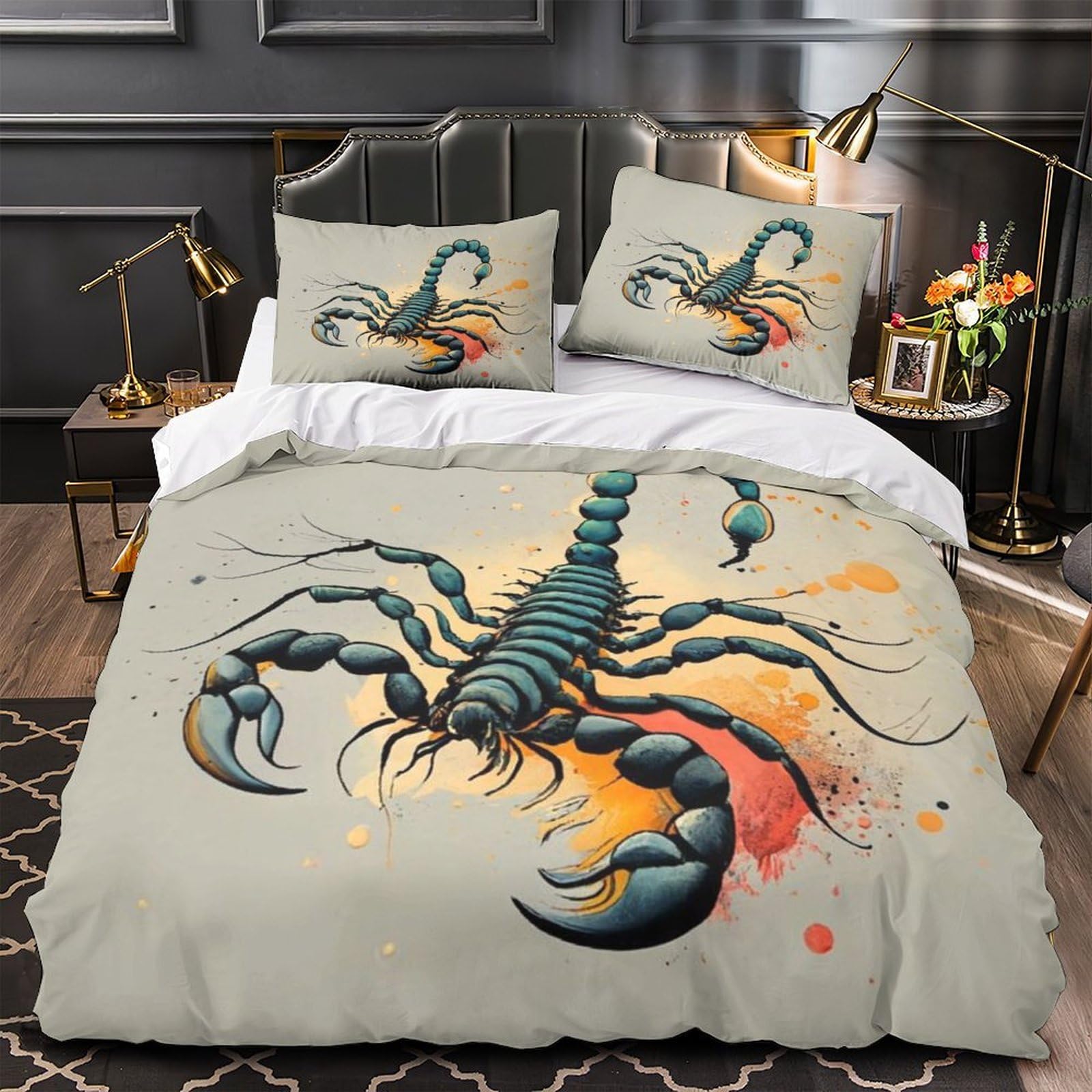 Linge de lit Noël Super King en microfibre haute densité résistante et durable 260x220