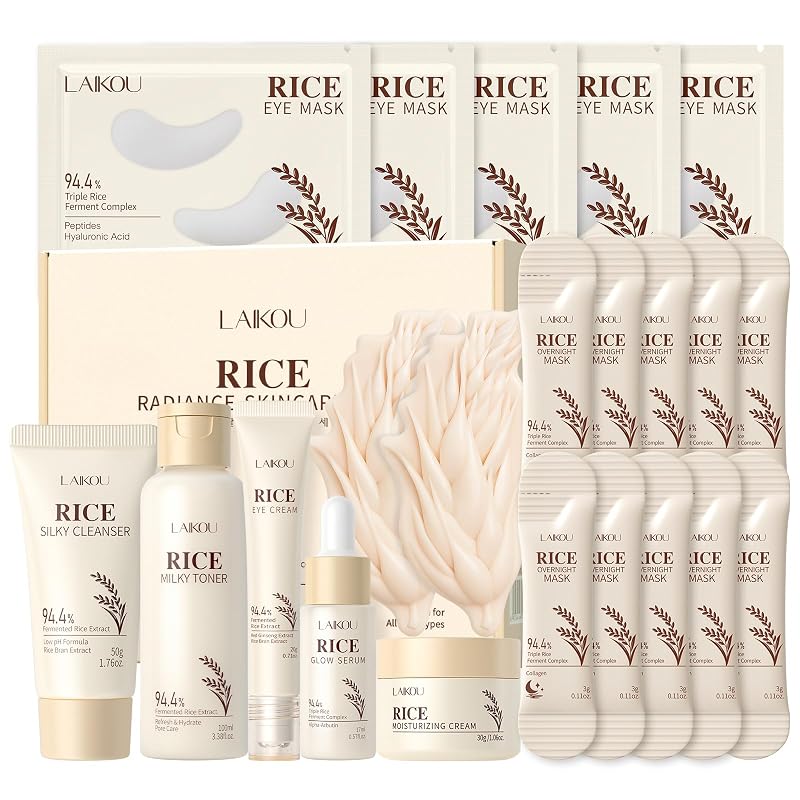 Conjunto de cuidados com a pele LAIKOU com 20 peças