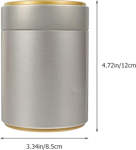 Miniatura 4 de Hemoton Latas de café vacías para té con tapas herméticas, recipiente de té para bolsas de té y té sueltas, recipientes de cocina pequeños para té,