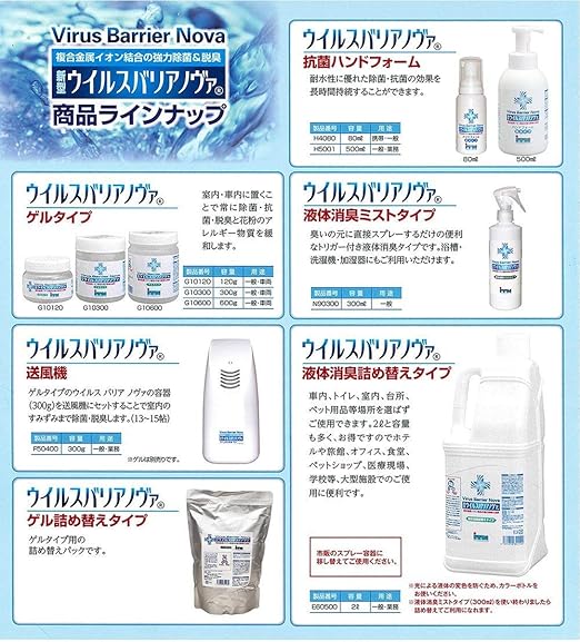 Amazon Co Jp ウイルスバリアノヴァ 液体消臭ミストタイプ 300ml 産業 研究開発用品