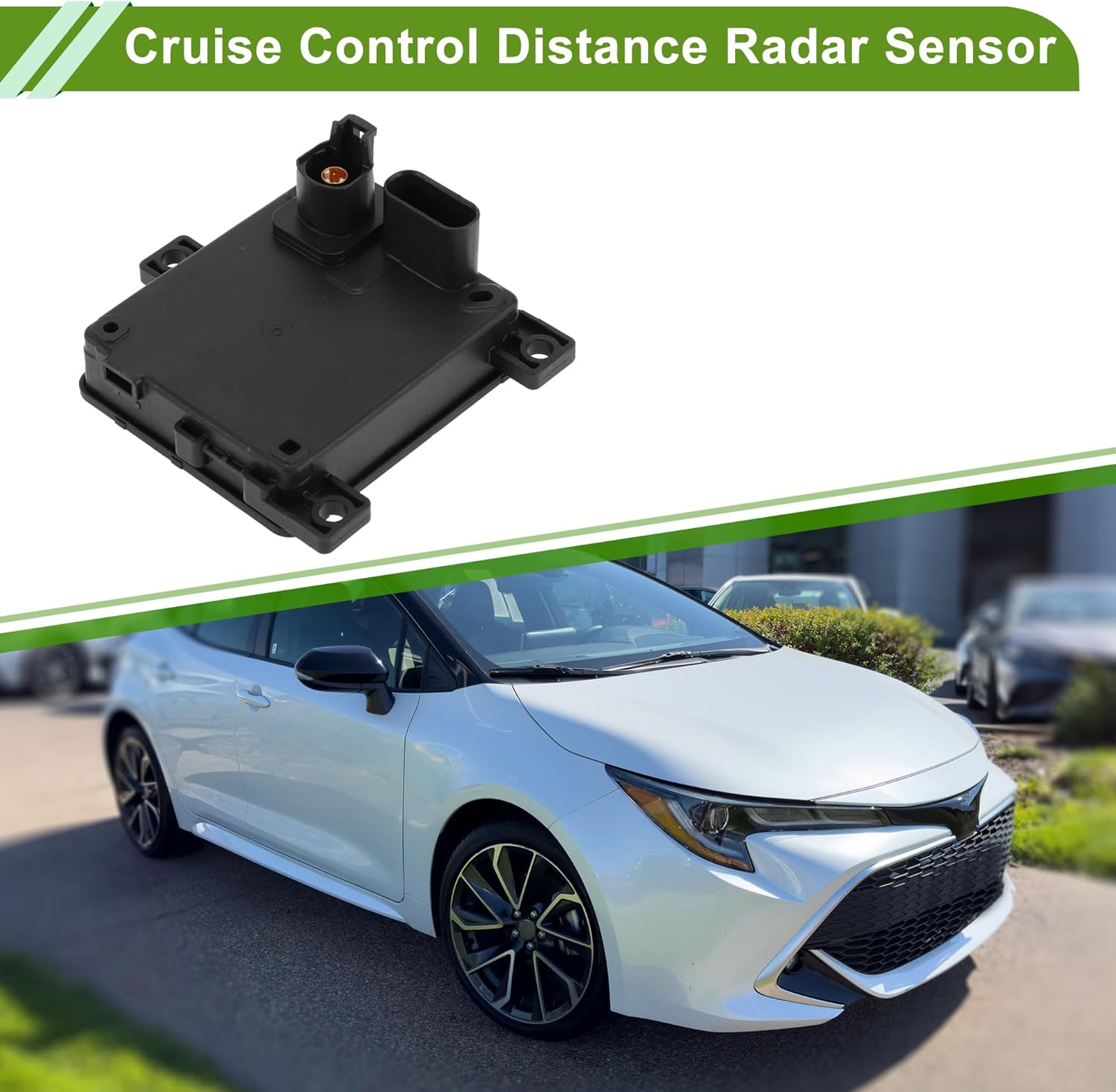 Cruise Control Distance Radar Sensor 284386RB7A for Nissan Pathfinder 2022-2023 Black Automotive Car Cruise Control Module Unit Plastic,Metal 1 Pcs