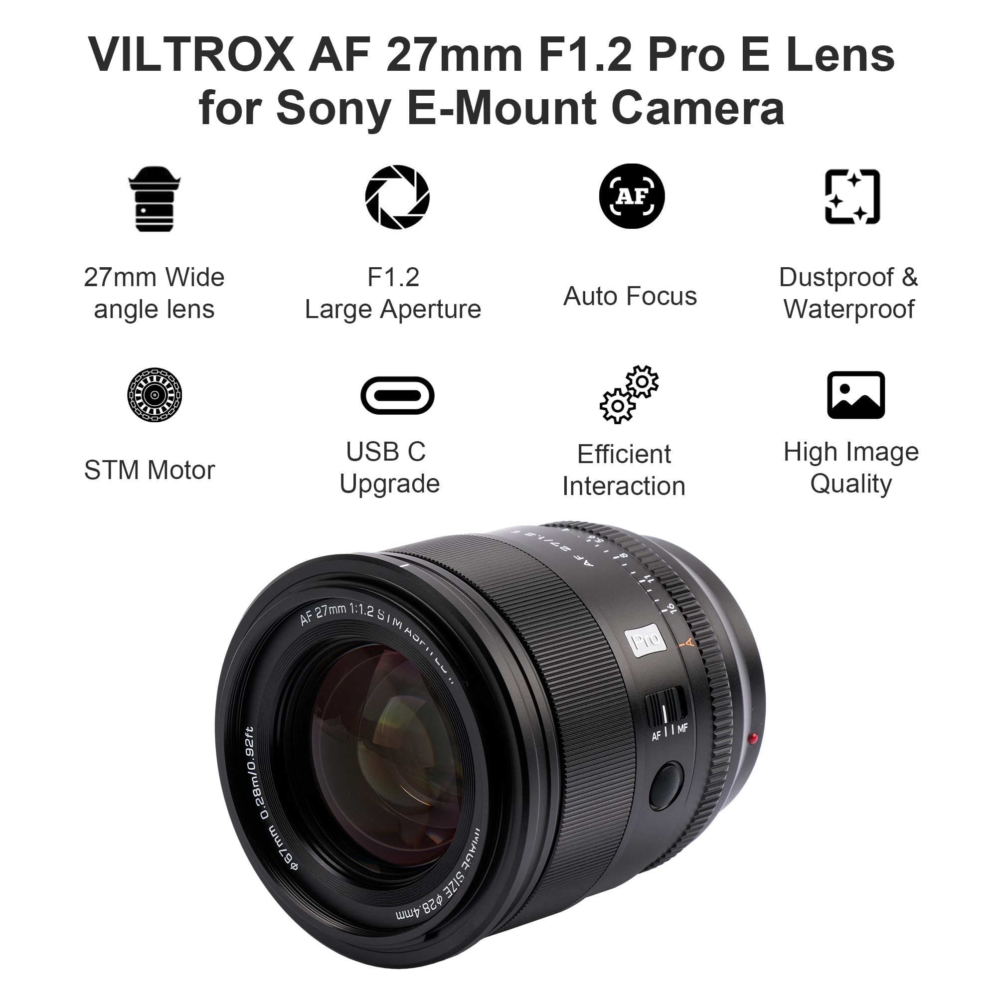 【スナップ最高】Viltrox 27mm F1.2 Pro Sony E 大口径 Viltrox AF 27mm F1.2 PRO ソニーEマウント – viltrox-shop