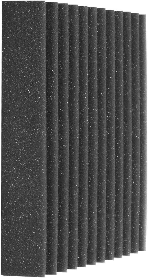 Auralex Acoustics Studiofoam Wedgies Acoustic Absorption Foam, 2" x 12" x 12", 24-Panels, Charcoal (WEDGIE-24)