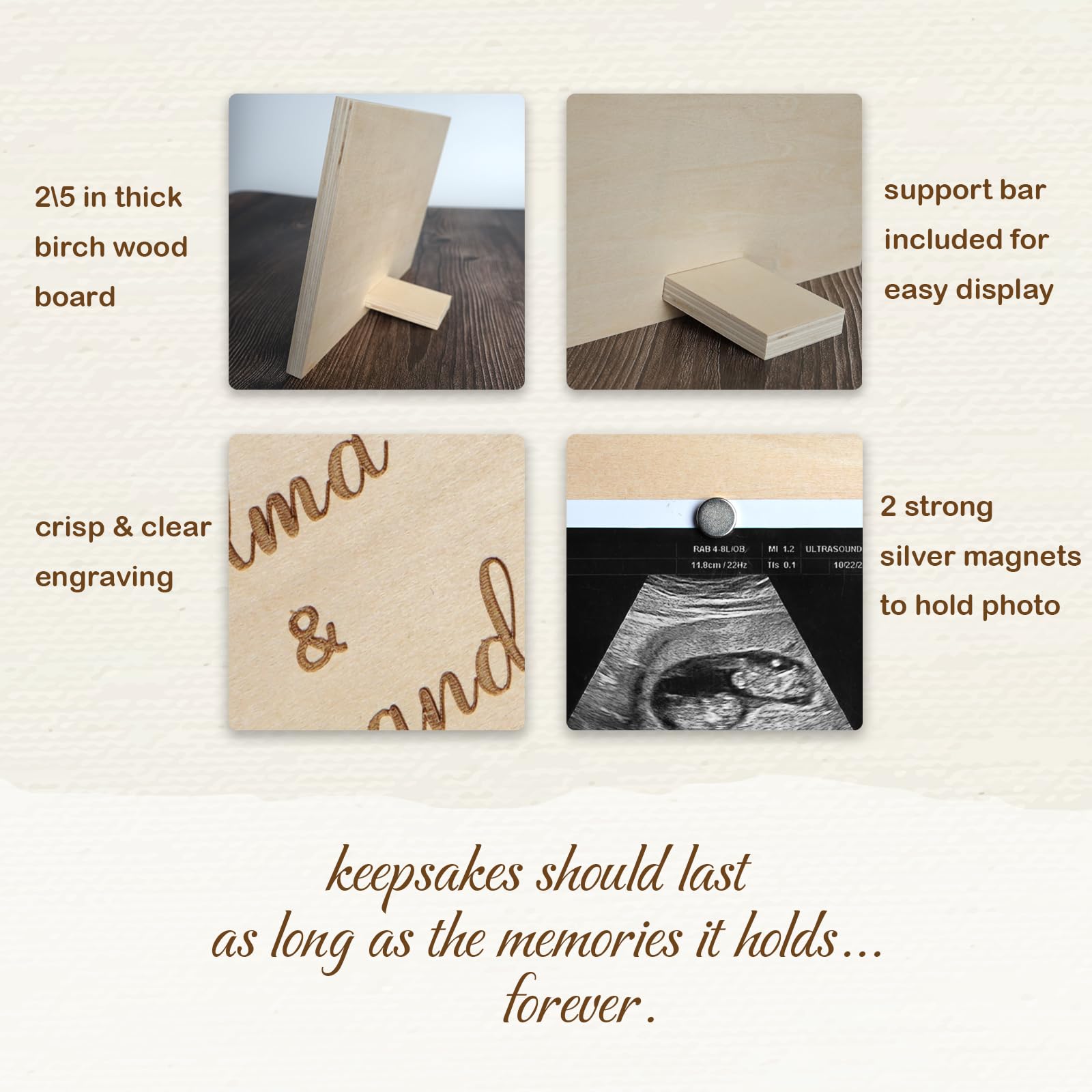HAMUIERS Pregnancy Announcement for Grandparents, Ultrasound Picture Frames, Baby Sonogram Picture Frame, Grandparents Baby Announcement Ideas, First Time Grandparent Gifts
