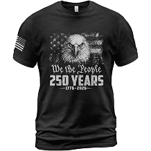 250 Year American Anniversary Shirt, Patriotic Shirts for Men, USA Eagle Graphic Shirt for Men