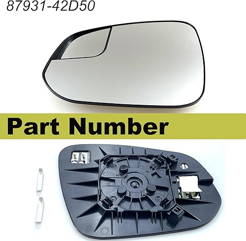 Miniatura 3 de RAV4 - Espejo calefactable para el lado del conductor con soporte trasero compatible con Toyota RAV4 2016 2017 2018, espejo lateral izquierdo de