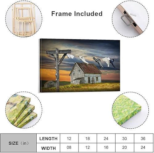 Miniatura 2 de Tendedero para lavandería, tendedero para lavandería, día de lavandería, casa de campo, puesta de sol, naturaleza, naturaleza muerta, hermoso Pos,