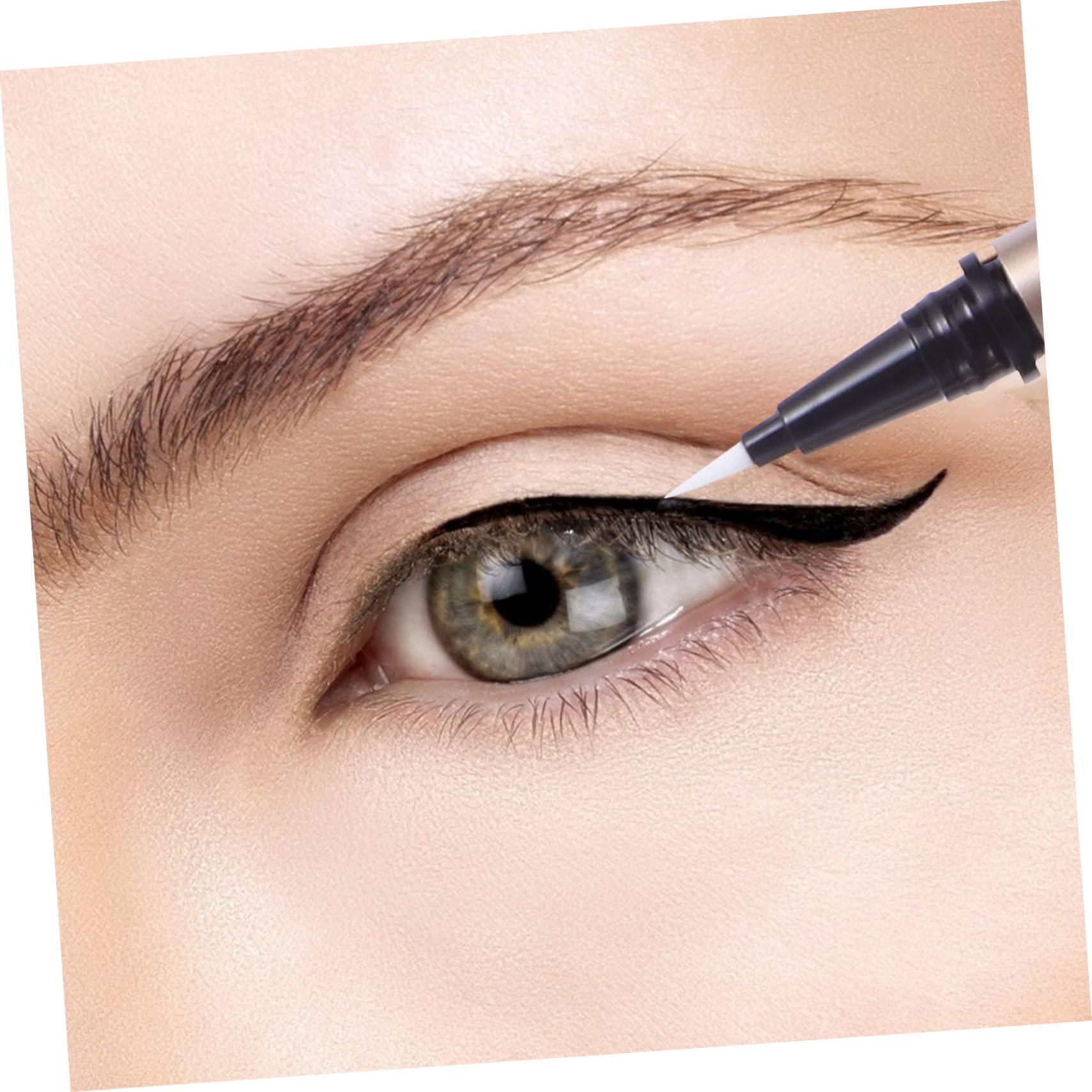 CALLARON 5 Pezzi Tubi Eyeliner Vuoti Ricaricabili da 1 Ml, Contenitore in Plastica Oro per Conservare Cosmetici, per Saloni
