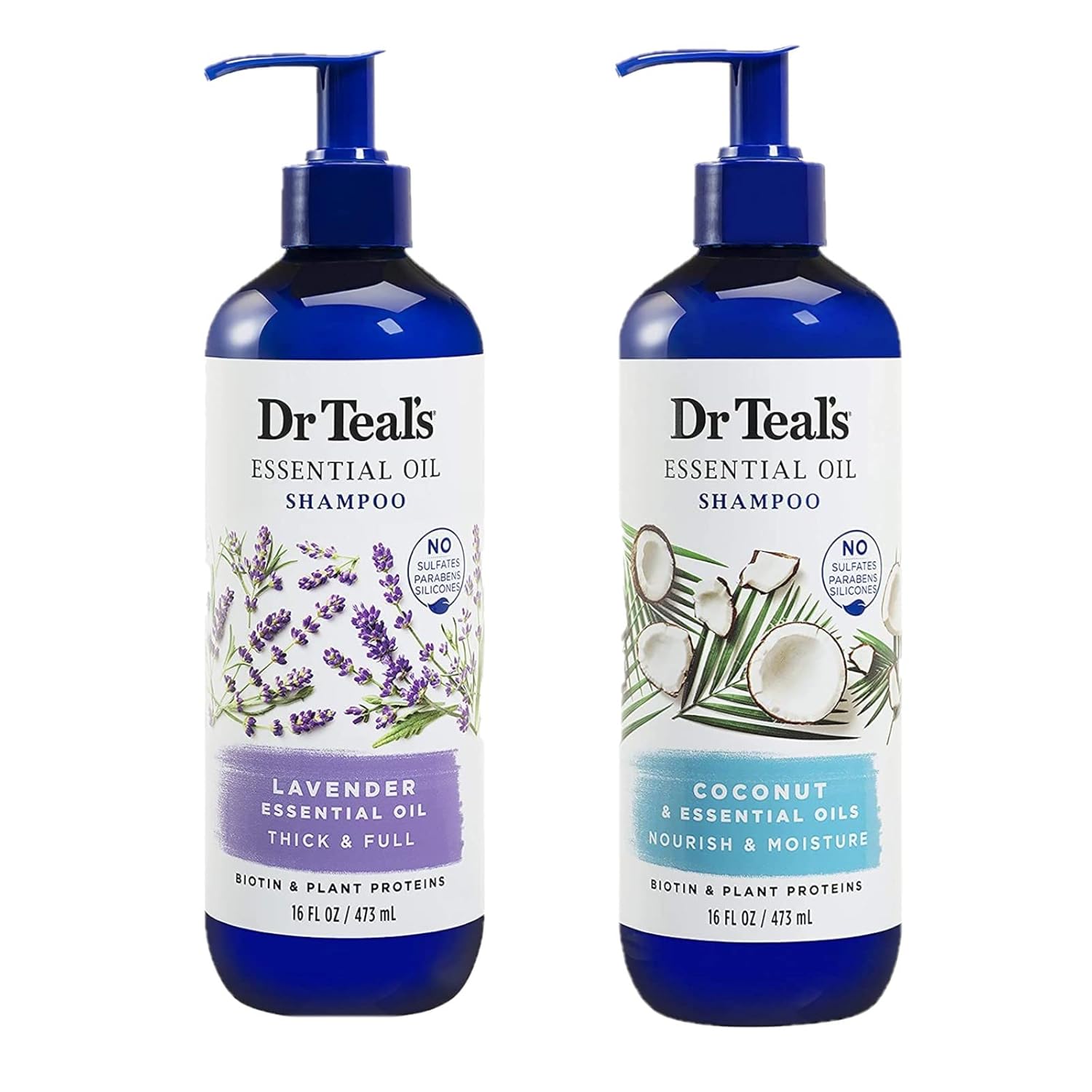 Dr. Teals Shampoo Variety Gift Set (2 Pack, 16oz Ea