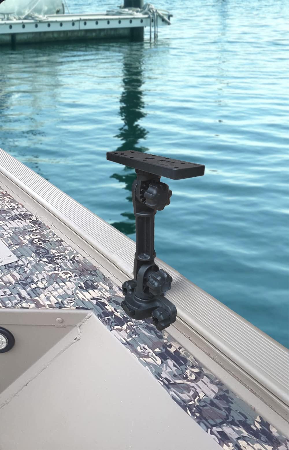 Brocraft Universal Electronic Mount for Boat Gunnel Track Mount/Fish Finder Mount for Versatrack Track, Lund Sport Track,Ranger Track System/Electronics Mount with Boat Gunnel Track Mount