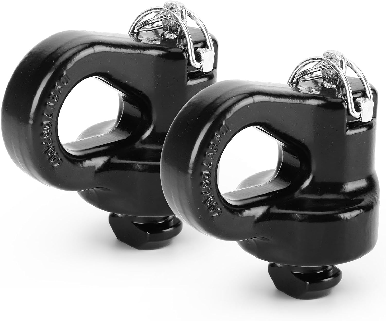 60691 Puck System Gooseneck Hitch Safety Chain Anchors for 2013-2021 Ford F250 F350 F450/2016-2020 Chevrolet Silverado, GMC Sierra 2500HD 3500HD/2016-2023 Nissan Titan XD, 38000 lbs GTW (set of 2)